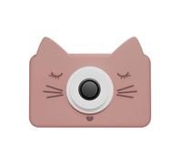 Appareil photo chat rose, blanc, noir TU