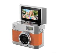 Appareil photo compact avec technologie d'écran rabattable et sortie haute définition pour une meilleure expérience visuelle dans les espaces restreints (orange)