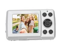 Appareil Photo Compact, Caméra Portable Autofocus 1080P ABS Zoom Numérique 16X Stabilisation Multi-Axes pour Une Utilisation Quotidienne (Gris Argent)