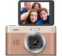 KODAK Pixpro C1 - Appareil Photo Numérique Ultra-Compact | 13MP BSI CMOS, Zoom 4X, Écran LCD 2.8", Flash LED, Batterie Intégrée - Marron