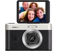 KODAK Pixpro C1 - Appareil Photo Numérique Compact 13 MP, Zoom Numérique X4, Écran Inclinable, Vidéo Full HD, Flash LED - Noir