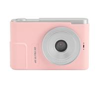 Appareil Photo Compact Portable, Caméra Vidéo Numérique Anti-secousse avec Balance des Blancs Automatique avec écran 2,4 Pouces 4K pour Les étudiants en Voyage (Pink)
