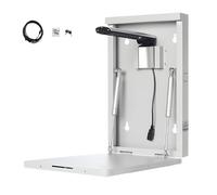 Appareil photo de documents 16 MP mural USB Scanner avec 10 lumières de remplissage LED, numérisation et enregistrement de présentation, pliage à 90°, idéal pour l'enseignement et les réunions