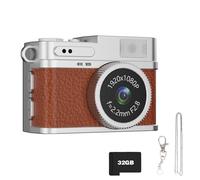 Appareil photo de poche vintage 38 mm Design compact Résolution vidéo 1080p Écran couleur Simple 4 boutons Systèmes d'exploitation ABS Appareil photo numérique