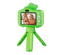 Appareil photo dinosaure interactif avec zoom 8x et support portable Vert | Support portable, construction sûre, facile à installer et à transporter, lentille haute transparence