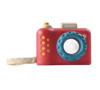 Appareil photo en bois pour enfant - PLAN TOYS - Mon Premier Appareil Photo - Rouge - A partir de 18 mois