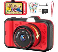 Appareil Photo Enfant, 3,5"" Grand Écran 48MP 1080P Appareil Photo Numérique Enfant avec Objectif Zoom Rotatif à 360° LED Flash Cadeau de Noël pour 3 4 5 6 8 7 9 10 11 12 Ans Garçons Filles