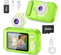 Appareil Photo Enfant avec Grand Écran 2,4"" et Objectif Pivotant 180°,Appareil Photo Numérique Enfant pour Filles et Garçons de 3 à 12 Ans,Carte 32 Go Incluse,Cadeau Anniversaire ou Fête,X101