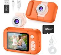 Appareil Photo Enfant avec Grand Écran 2,4"" et Objectif Pivotant 180°,Appareil Photo Numérique Enfant pour Filles et Garçons de 3 à 12 Ans,Carte 32 Go Incluse,Cadeau Anniversaire ou Fête,X101