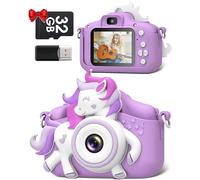 Appareil Photo Enfant, Gofunly 2.0 Pouces Appareil Photo pour Enfants Numérique, Vidéo Selfie HD 1080P Mini Caméra Enfant avec 32GB Carte, Camera Enfant de 3 à 12 Ans Cadeaux
