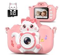 Appareil Photo Enfant, Gofunly 2.0 Pouces Appareils Photos Numériques pour Enfants avec 32GB Carte, 1080P HD Mini Camera Enfant Rechargeable Caméscope Cadeau Jouet Filles & Garçons de 3 à 12 Ans