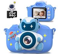 Appareil Photo Enfant, Gofunly 2.0 Pouces Appareils Photos Numériques pour Enfants avec 32GB Carte, 1080P HD Mini Camera Enfant Rechargeable Caméscope Cadeau Jouet Filles & Garçons de 3 à 12 Ans