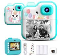 Appareil Photo Enfant Polaroid - Appareil Photo Numérique Instantané pour Filles et Garçons - Caméra Jouet Éducative avec Impression Instantanée, Anniversaire et Noël, Carte mémoire 8GB