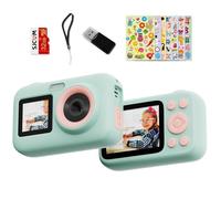 Appareil Photo Enfant SJCAM, Caméra pour Enfants avec 1080p,2,4 Pouce écran,Carte 32G Cadeaux d'anniversaire et de Vacances pour Les Filles et garçons de 3 à 10 Ans
