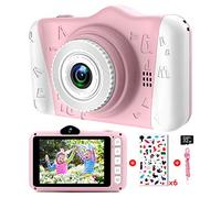 Appareil Photo Enfants - Appareil Photo Numérique pour Enfants avec 3,5 Pouces Grand écran 1080P HD 12MP Carte SD 32 Go Intégré pour 3-10 Ans Filles Garçons Cadeaux de Noël Nouvel an Jouets