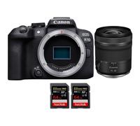 Appareil photo hybride Canon EOS R10 + RF 15-30mm F4.5-6.3 IS STM + 2 SanDisk 64GB Extreme PRO UHS-II + Ebook 20 astuces pour des images qui claquent
