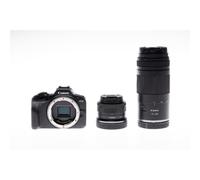 Canon Appareil photo hybride EOS R100 – Kit double zoom RF‑S 18‑45 + RF 75‑300, APS-C, 4K
