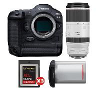 Appareil photo hybride Canon EOS R3 + RF 100-500mm f/4.5-7.1 L IS USM + 3 SanDisk 512GB Extreme PRO CFexpress Type B + Canon LP-E19 + Ebook 20 astuces pour des images qui claquent