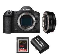 Appareil photo hybride Canon EOS R5 Mark II + EF-EOS R + 1 SanDisk 256GB Extreme PRO CFexpress Type B + 1 Canon LP-E6P + Ebook 20 astuces pour des images qui claquent