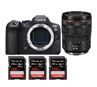 Appareil photo hybride Canon EOS R6 Mark II + RF 24-105mm f/4 L IS USM + 3 SanDisk 128GB Extreme PRO UHS-II + Ebook 20 astuces pour des images qui claquent