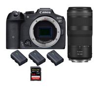 Appareil photo hybride Canon EOS R7 + RF 100-400mm IS + 1 SanDisk 64GB Extreme PRO UHS-II + 3 Canon LP-E6NH + Ebook 20 astuces pour des images qui claquent