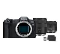 Appareil photo hybride Canon EOS R8, noir + objectif RF 85mm Macro IS STM + objectif RF 24-50mm IS STM