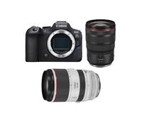 Canon appareil photo hybride eos r6 mark II + rf 24-70mm f/2.8 l is usm + rf 70-200mm f/2.8 l is usm