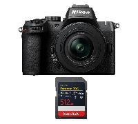 Appareil photo hybride Nikon Z50 II + 16-50mm f/3.5-6.3 VR + 1 SanDisk 512GB Extreme PRO UHS-II + Ebook 20 astuces pour des images qui claquent