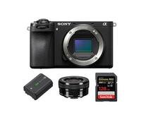 Appareil photo hybride sans miroir a6700 + Objectif Sony E PZ 16-50 mm F 3,5-5,6 OSS (noir) + Sony NP-FZ100 + SanDisk 128 Go Extreme Pro SDXC UHS-II