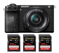 Appareil photo hybride Sony A6700 + 16-50mm f/3.5-5.6 OSS + 3 SanDisk 128GB Extreme PRO UHS-II + Ebook 20 astuces pour des images qui claquent
