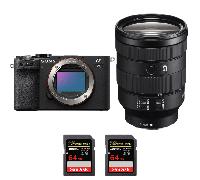 Appareil photo hybride Sony A7C II Noir + FE 24-105mm f/4 G OSS + 2 SanDisk 64GB Extreme PRO UHS-II + Ebook 20 astuces pour des images qui claquent