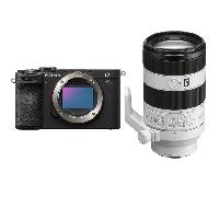 Appareil photo hybride Sony A7C II Noir + FE 70-200mm f/4 Macro G OSS II + Ebook 20 astuces pour des images qui claquent