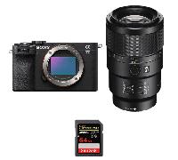 Appareil photo hybride Sony A7C II Noir + FE 90mm f/2.8 Macro G OSS + 1 SanDisk 64GB Extreme PRO UHS-II + Ebook 20 astuces pour des images qui claquent