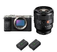 Appareil photo hybride Sony A7C II Silver + FE 50mm f/1.4 GM + 2 Sony NP-FZ100 + Ebook 20 astuces pour des images qui claquent