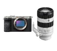 Appareil photo hybride Sony A7CR Silver + FE 70-200mm f/4 Macro G OSS II + Ebook 20 astuces pour des images qui claquent