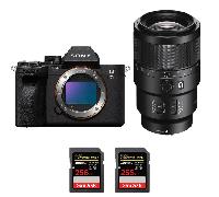 Appareil photo hybride Sony A7R V + FE 90mm f/2.8 Macro G OSS + 2 SanDisk 256GB Extreme PRO UHS-II + Ebook 20 astuces pour des images qui claquent