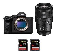 Appareil photo hybride Sony A7R V + FE 90mm f/2.8 Macro G OSS + 2 SanDisk 64GB Extreme PRO UHS-II + Ebook 20 astuces pour des images qui claquent
