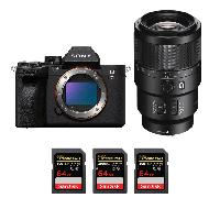 Appareil photo hybride Sony A7R V + FE 90mm f/2.8 Macro G OSS + 3 SanDisk 64GB Extreme PRO UHS-II + Ebook 20 astuces pour des images qui claquent