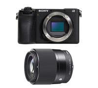 Appareil photo Hybride SONY ALPHA 6700 - Objectif SIGMA 30mm F1.4 - 26 Mpixels - 4K - Stabilisation 5 axes