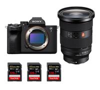 Appareil photo hybride Sony Alpha 7 IV + FE 24-70mm f/2.8 GM II + 3 SanDisk 128GB Extreme PRO UHS-II + Ebook 20 astuces pour des images qui claquent