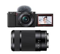 Appareil photo hybride - SONY - Alpha ZV-E10 - Kit 16-50+55-210 - 4K UHD - Noir
