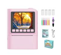 Appareil Photo Imprimant pour,avec Impression Instantanée et Lumière LED 1080p - Jouet Électronique Appareil Photo Enfant - Voyage Extérieur Camping Pique-Nique Anniversaire