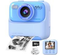 Appareil Photo Instantané Enfant, 1080P HD Vidéo Selfie Caméra Enfant pour Enfants avec Carte de 32 Go et Papier Photo Imprim, Noël et anniversaire Cadeau Jouet pour Filles Garçons Adolescent 3-12 Ans