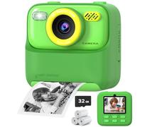 Appareil Photo Instantané Enfant, 1080P HD Vidéo Selfie Caméra Enfant pour Enfants avec Carte de 32 Go et Papier Photo Imprim, Noël et anniversaire Cadeau Jouet pour Filles Garçons Adolescent 3-12 Ans