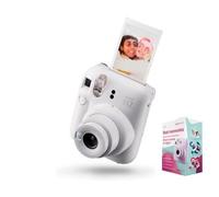 Appareil photo instantané - FUJIFILM - Instax Mini 12 - Couleur Clay White - Miroir selfie - Pack de 10 photos