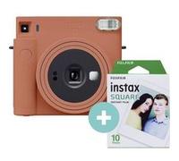 Fujifilm Instax Square SQ1 Appareil Photo instantané 10 Prises de Vue Orange Terre Cuite