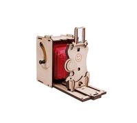 JollyLook Mini caméra instantanée à sténopé prémontée, bois naturel