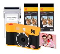 KODAK Mini Shot 2 Era 4PASS 2-in-1 Appareil Photo Instantané et Imprimante Photo Portable (5,3x8,6cm) (Appareil Photo + Paquet avec 38 Feuilles, Jaune)