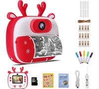 Appareil photo instantané pour enfants, 40 MP, appareil photo numérique pour enfants, écran 2 pouces, appareil photo pour tout-petits, caméra vidéo selfie pour enfants, appareil photo jouet pour enfan