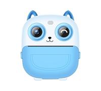 Appareil Photo Instantané pour Enfants - L‘Enfant Malin PixiCat (Rose) Mémoire 32G, 6X Stylos de Couleur, 5X Rouleaux de Papier d‘Impression Inclus (Bleu)